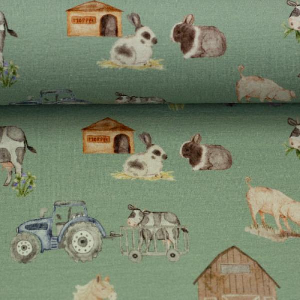 Baumwolljersey Farm by Christiane Zielinski von Swafing